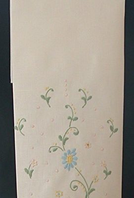 Blue Daisy Fingertip Towel