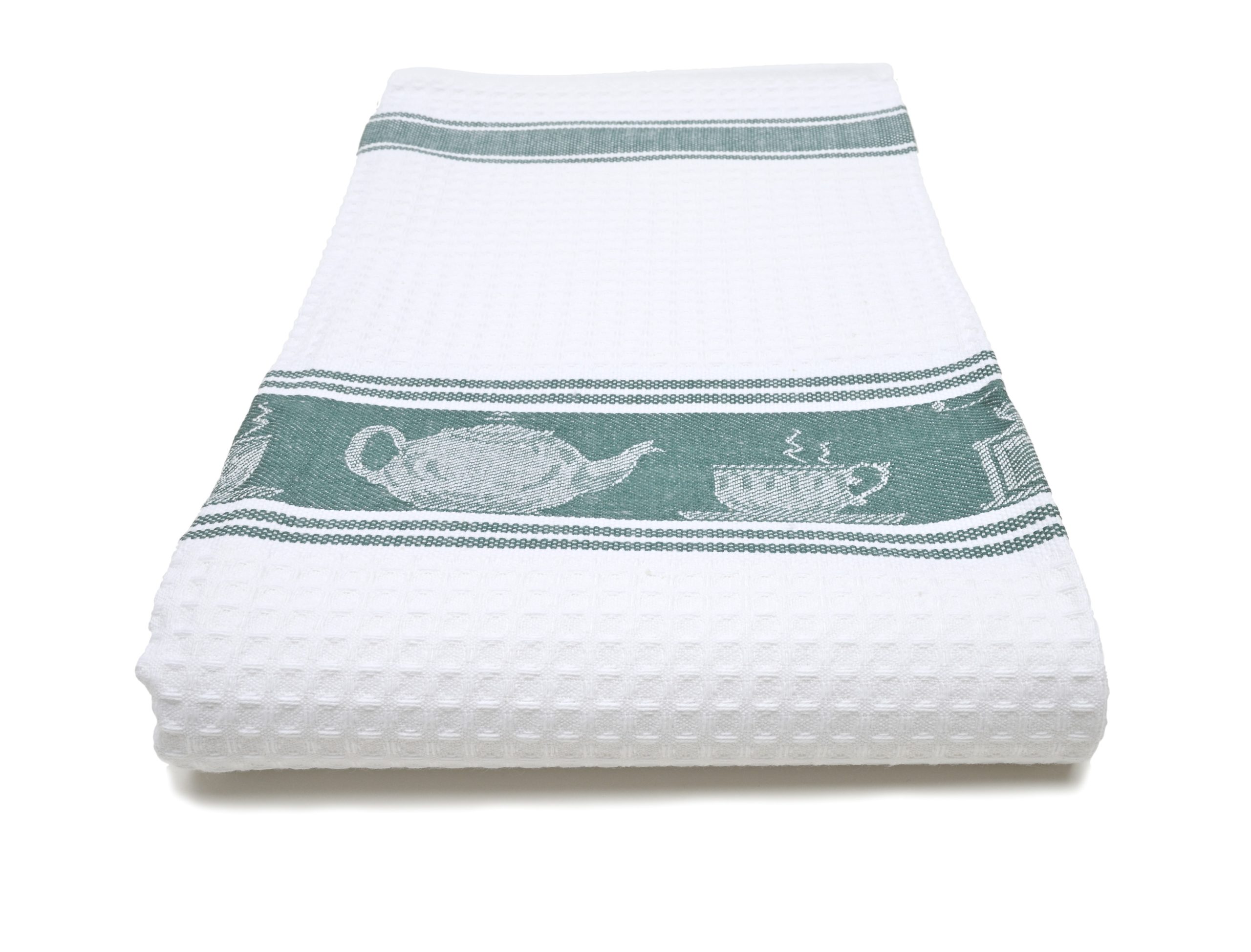 Green Coffee Cotton Waffle Weave Hand Towel