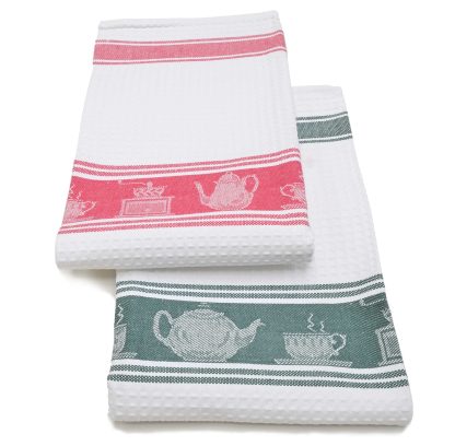 Damask Coffee Cotton Hand Towel