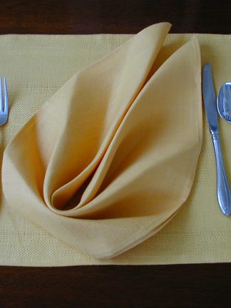 Mustard Yellow Etamine Linen Placemat