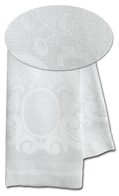 White Linen Hand Towel