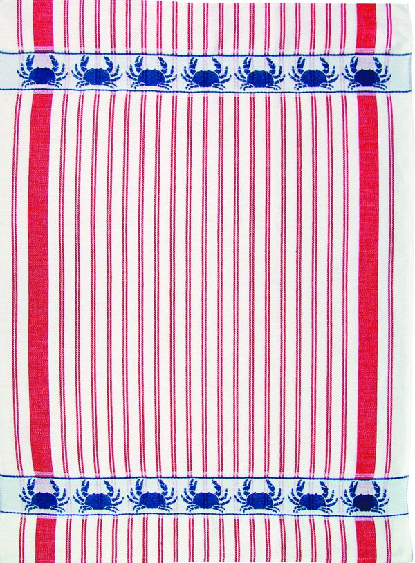 Crab Red, White, & Blue Kitchen Towel