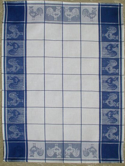 Rooster Linen and Cotton Tea Towel