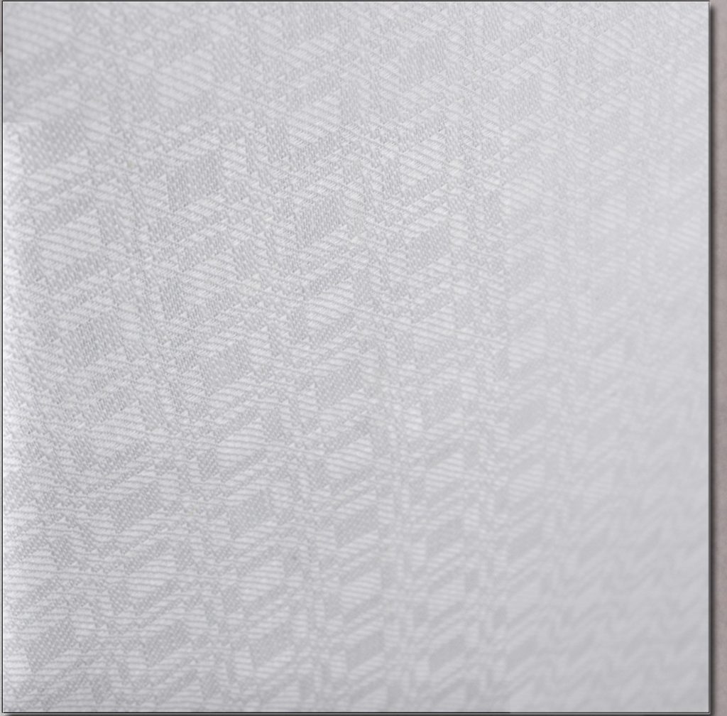 Damask Fan Oyster Linen and Cotton Tea Towel - 18" x 28"