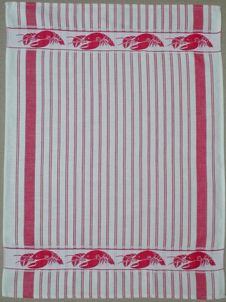 Lobster Red and White Kitchen Towel