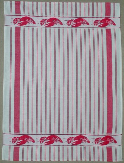 Lobster Red and White Kitchen Towel