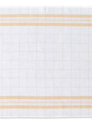 Linen Glass Towel Yellow Windowpane