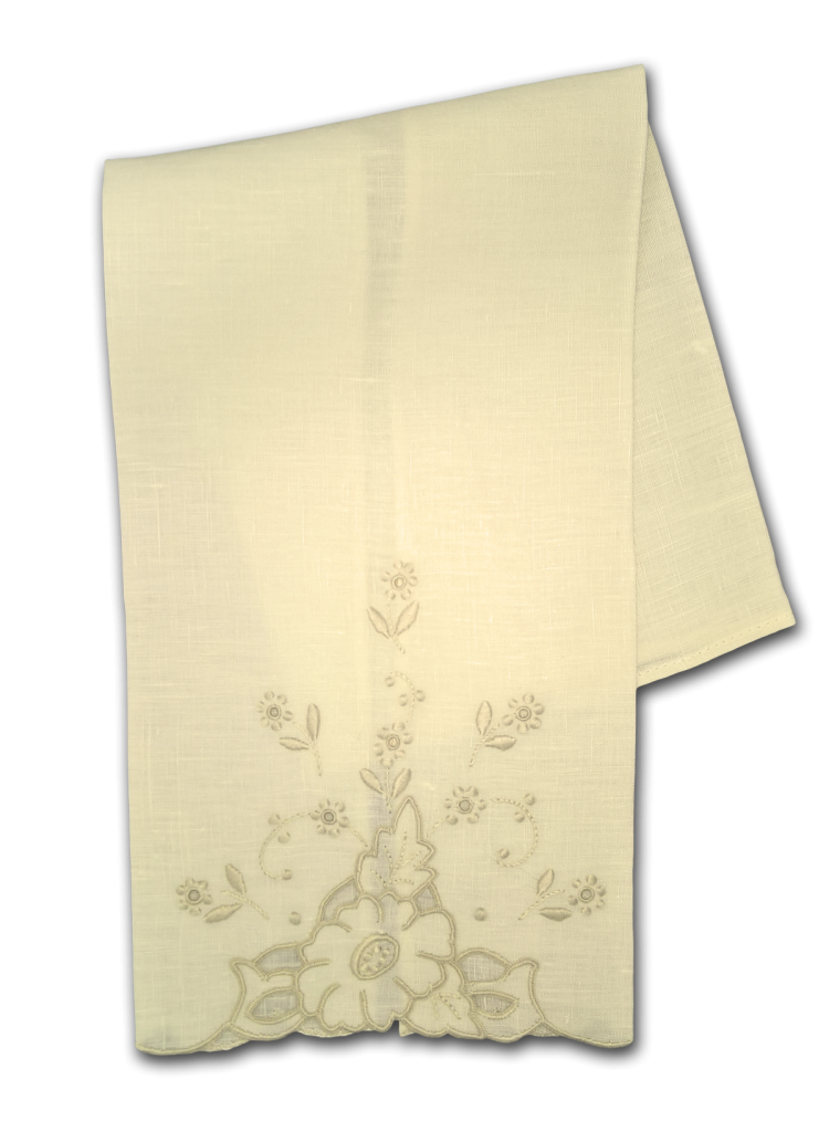 Daisy Fingertip Linen Towel