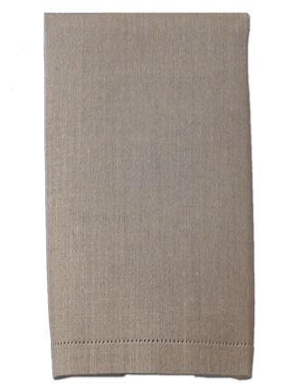 Hemstitch Natural Linen Hand Towel