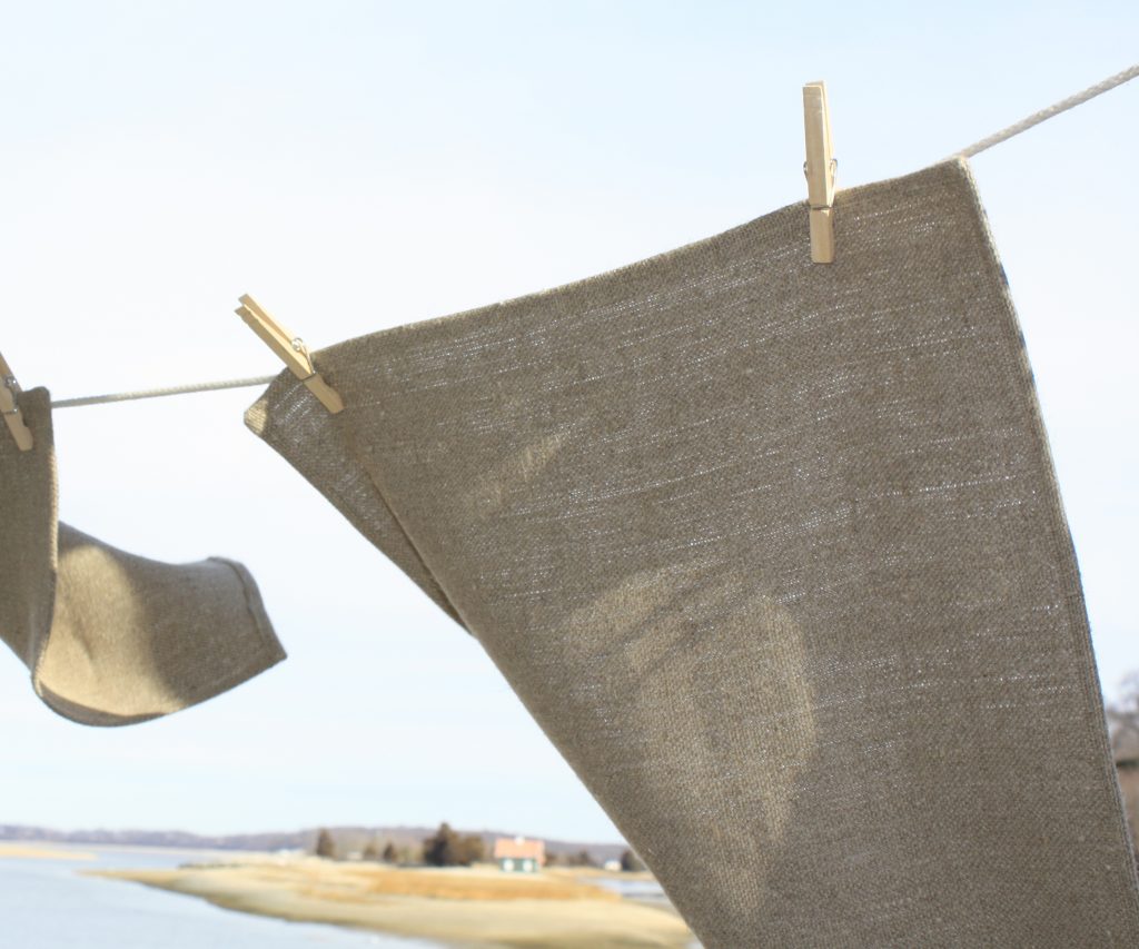 In the Buff Natural Linen Face Towel - 17" x 28"