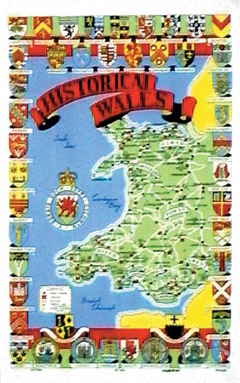 Historical Wales Tea Towel