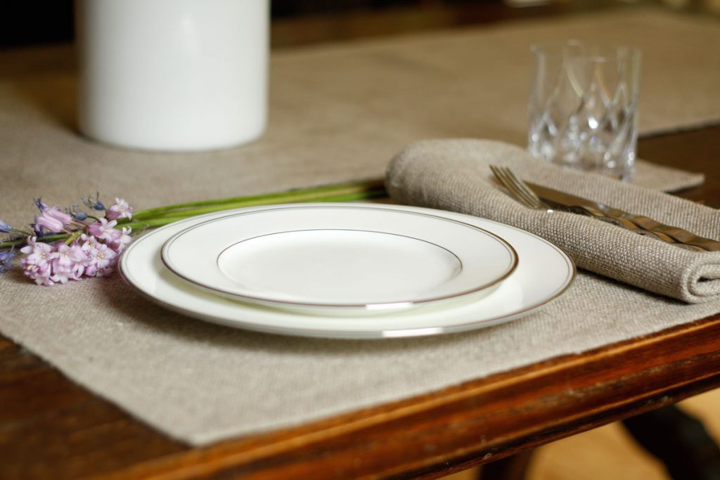 Textured Natural Flax Linen Placemat