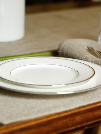 Textured Natural Flax Linen Placemat