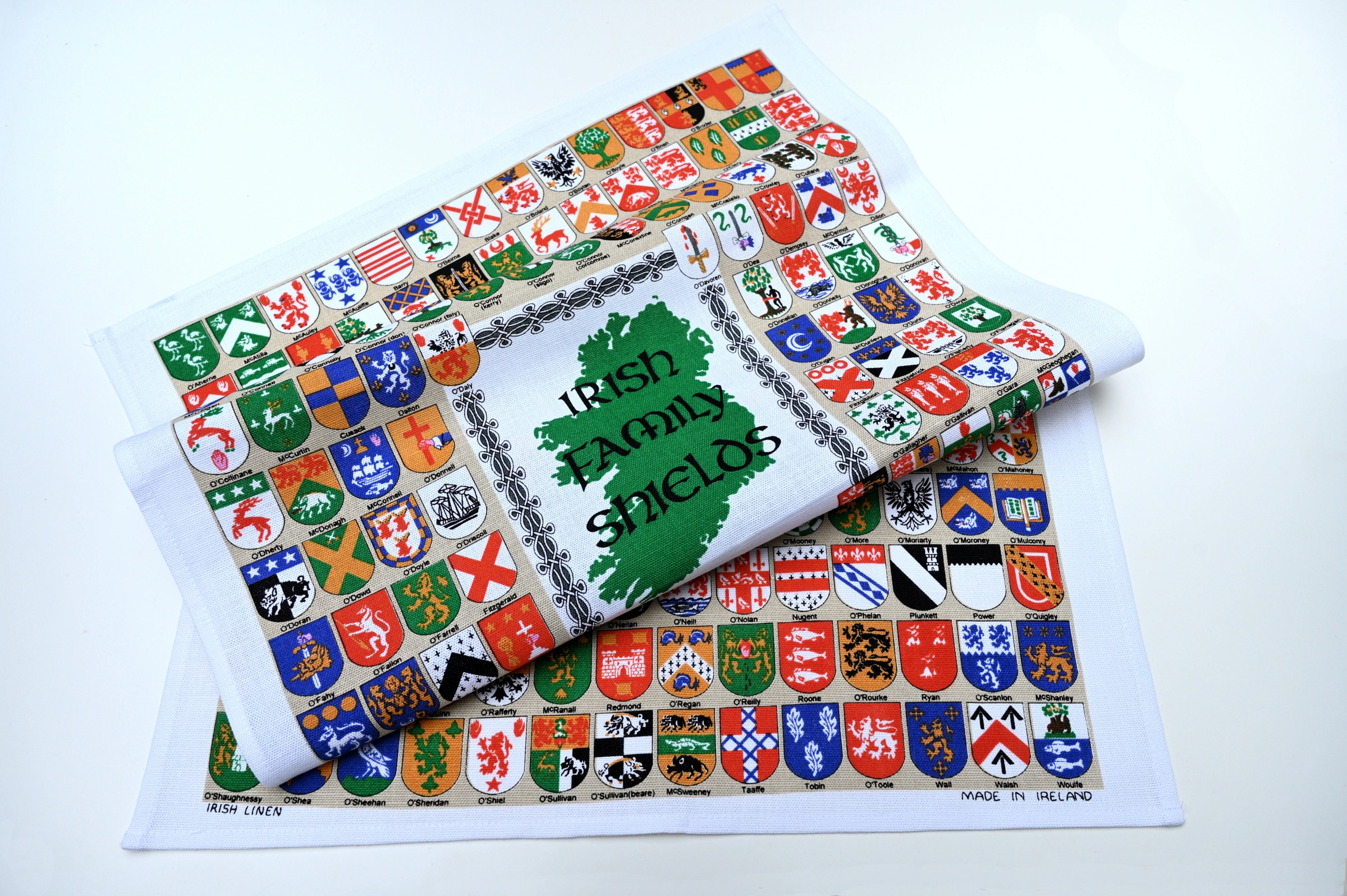 Irish Family Shields Tea Towel - Irish Linen Kitchen Towel - 18" x 28" - Image 5