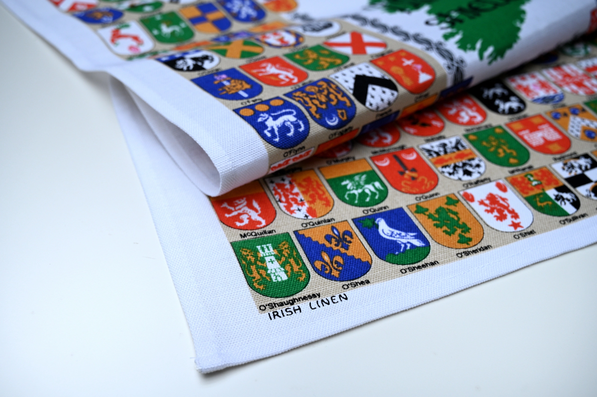 Irish Family Shields Tea Towel - Irish Linen Kitchen Towel - 18" x 28" - Image 6