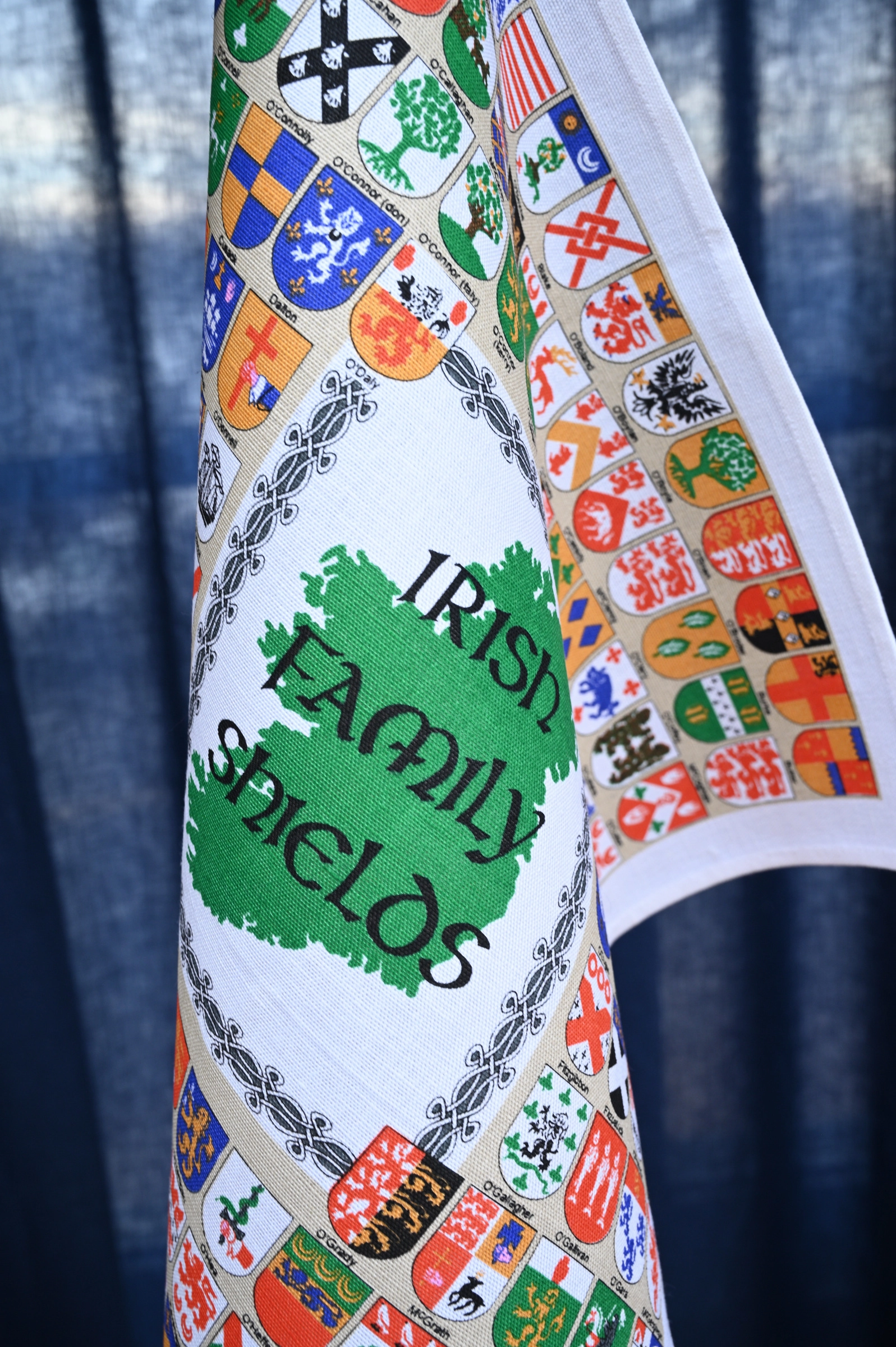 Irish Family Shields Tea Towel - Irish Linen Kitchen Towel - 18" x 28" - Image 2