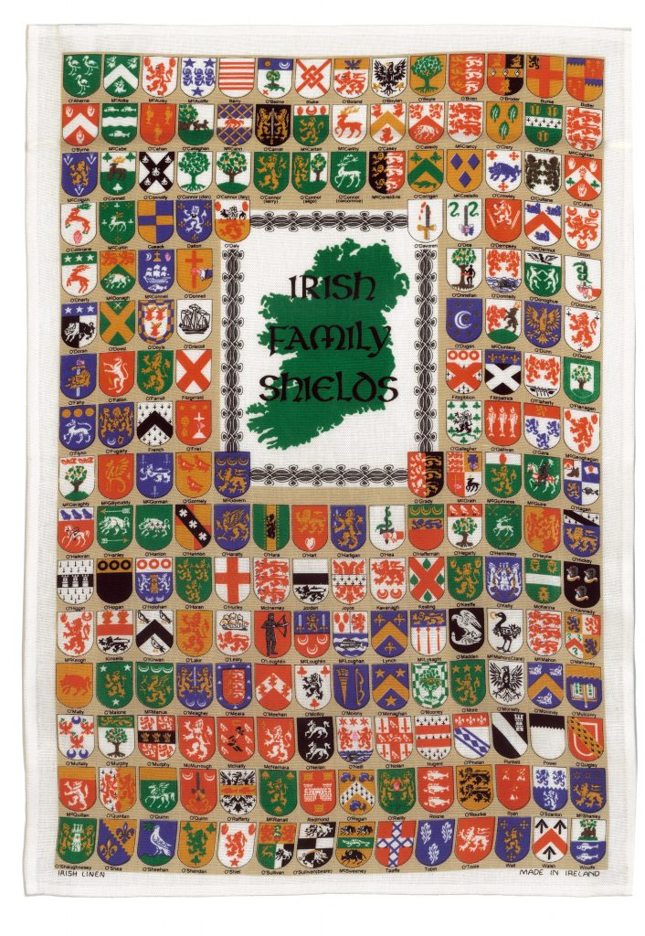 Irish Family Sheilds Linen Tea Towel