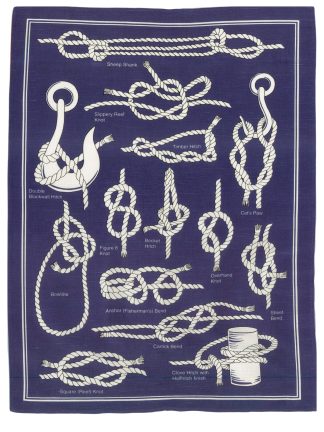 Nautical Sailor's Knots Tea Towel