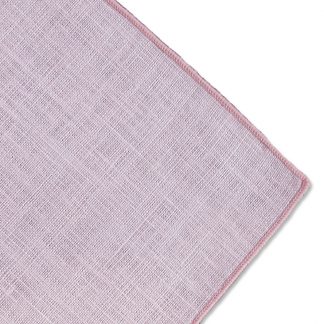 Marrow Edge Pink Linen and Poly Dinner Napkin