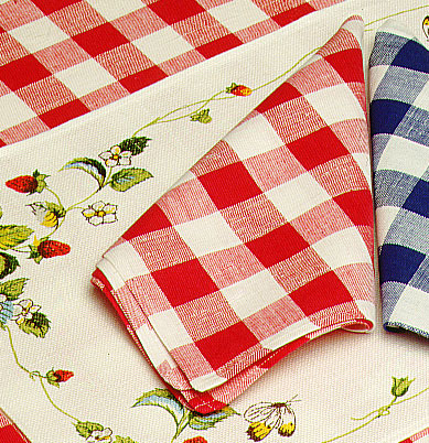 Red and White Check Napkin