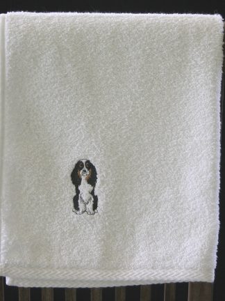 Spaniel Dog Cotton Hand Towel