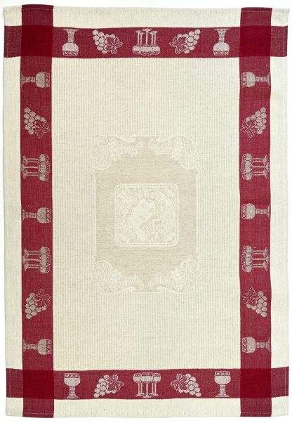 Wine Linen / Cotton Tea Towel