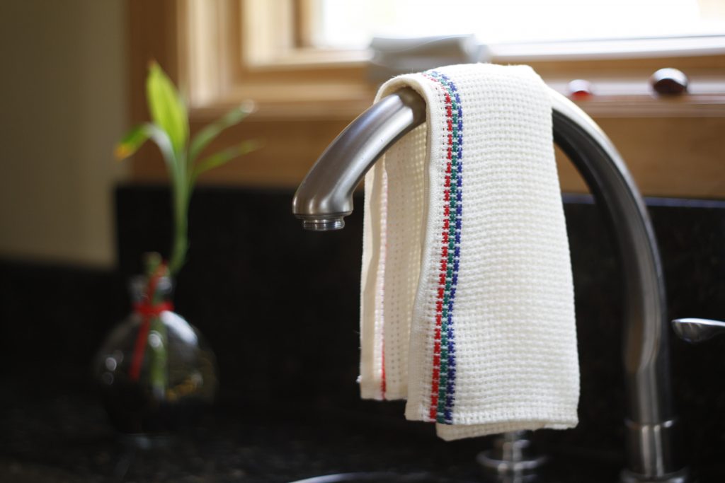 Striped Linen Dish Cloth