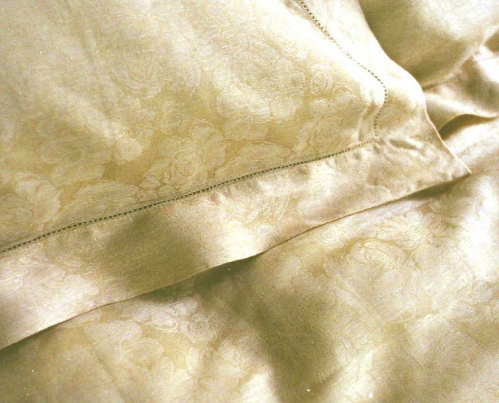 Amethyst Ecru Linen and Cotton Standard Pillowcases