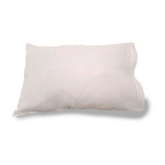 Hemstitch Oyster Cream Linen Standard Pillowcase