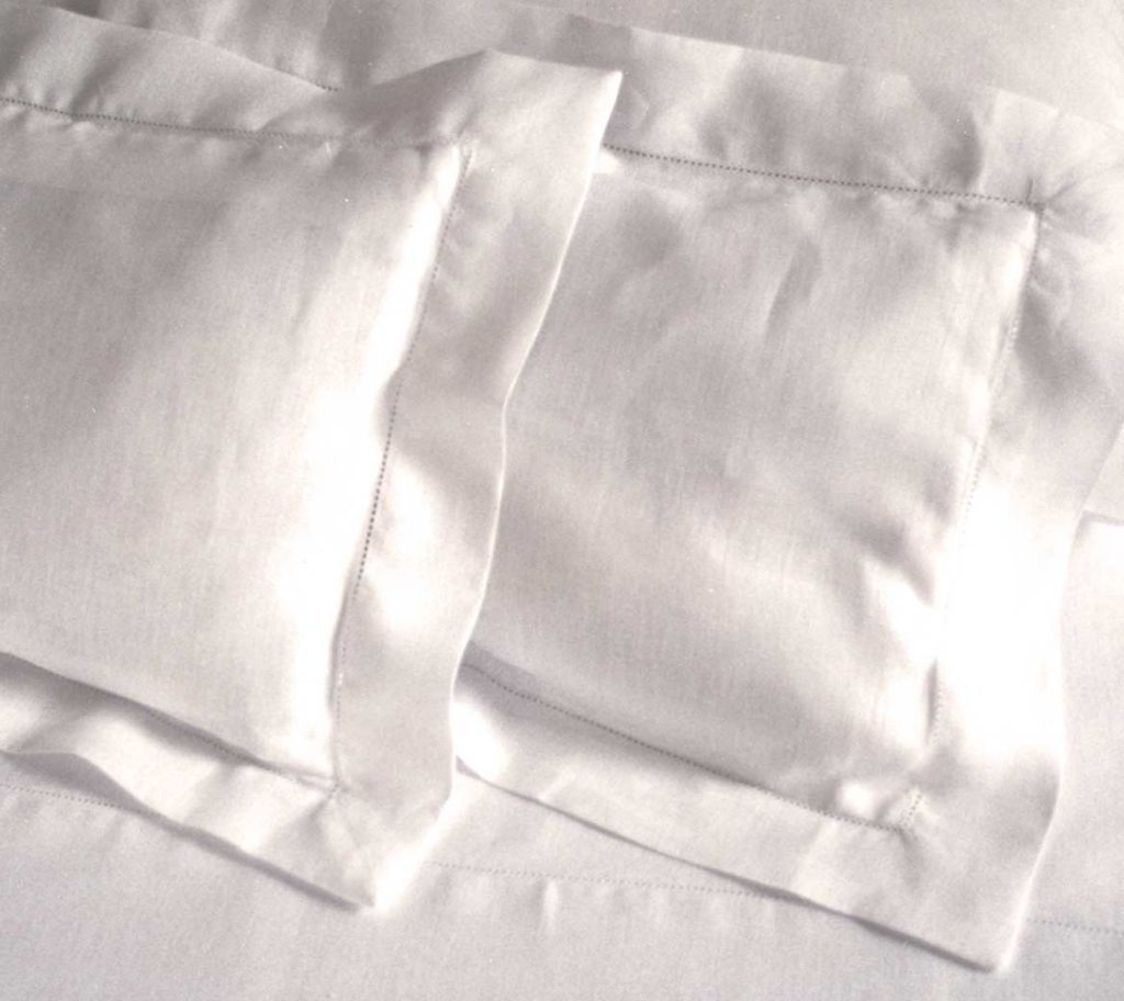 Hemstitch Oyster Linen Sham Pillowcase
