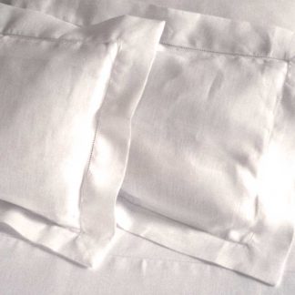Hemstitch Oyster Linen Sham Pillowcase