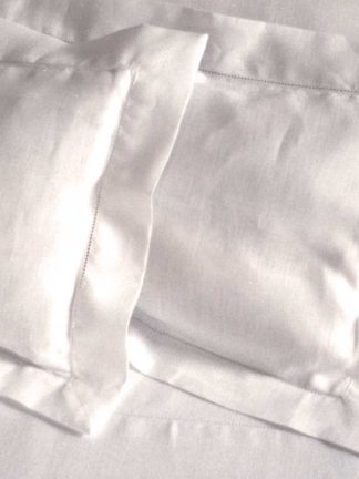 Hemstitch Oyster Linen Sham Pillowcase