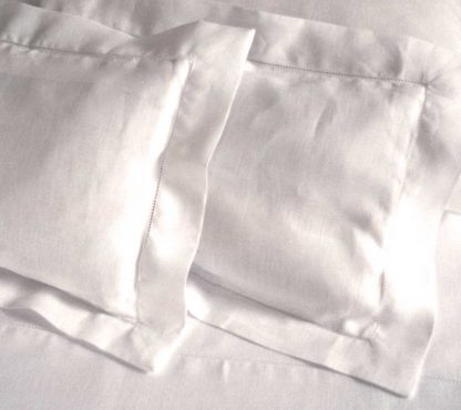 Hemstitch Oyster Linen Sham Pillowcase