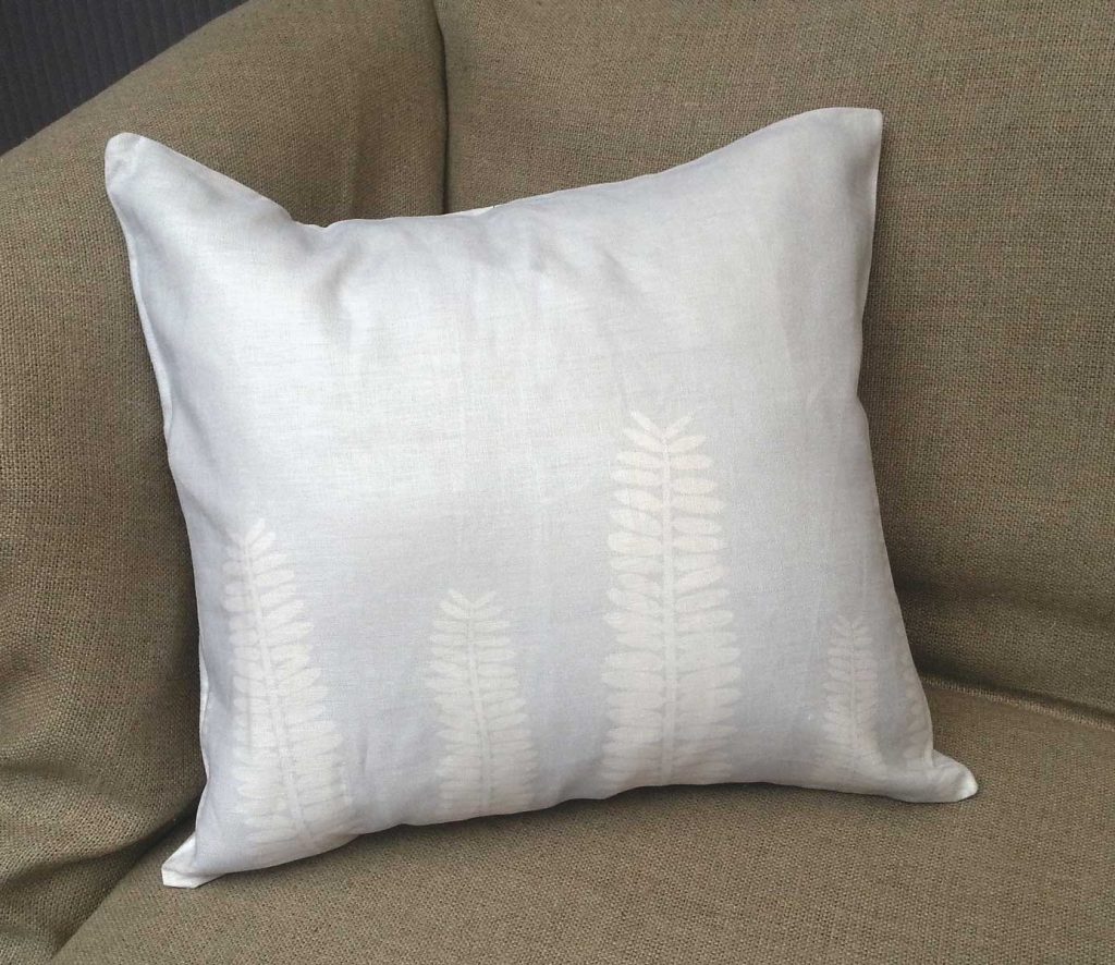 Acacia Leaf Linen Throw Pillow Cover