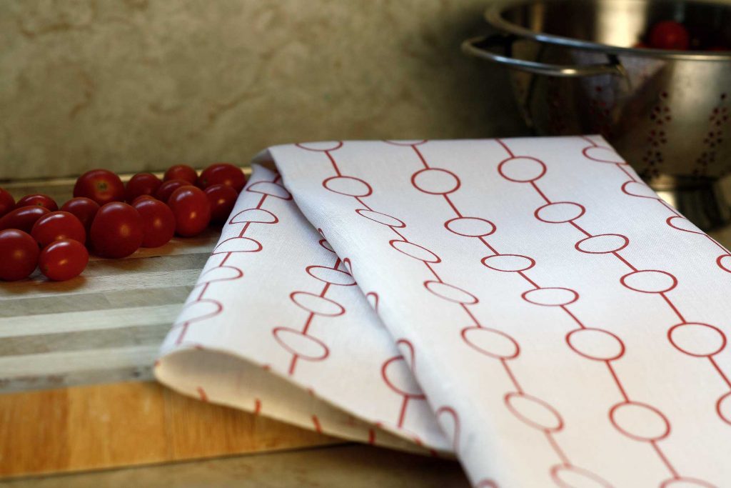 Ring Hop Linen Tea Towel