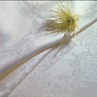 Fine Irish Linen Chrysanthemum Tablecloth Round
