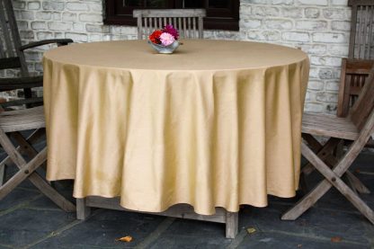 Yellow Round Cotton Tablecloth