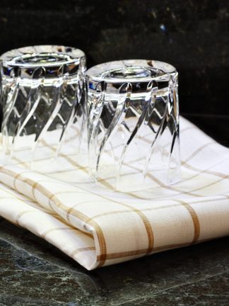 Cotton Grid Tea Towel