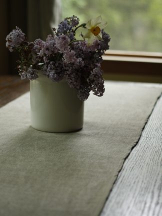 Rustic Natural Linen Table Runner