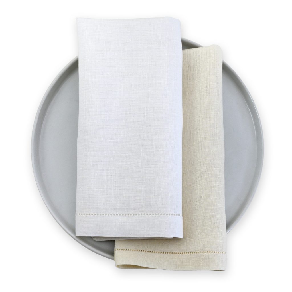 Fine Hemstitch Linen Dinner Napkin